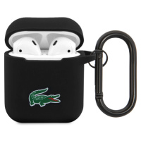 Lacoste Liquid Silicone Croc Logo Puzdro pre AirPods 1/2 Black