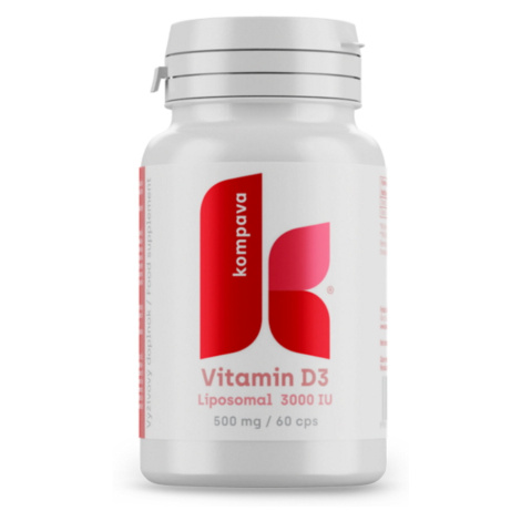 KOMPAVA Lipozomálny vitamín D3 500 mg 60 kapsúl