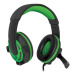 Defender Warhead G-300, sluchátka s mikrofonem, ovládání hlasitosti, černo-zelená, herní sluchát