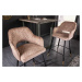 LuxD Dizajnová barová stolička Laney ružový zamat