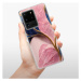 Odolné silikónové puzdro iSaprio - Pink Blue Leaves - Samsung Galaxy S20 Ultra