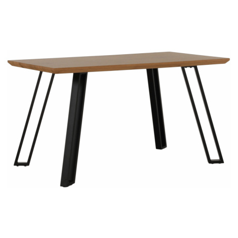 Jedálenský stôl, dub/čierna, 140x83 cm, PEDAL Tempo Kondela
