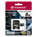 Karta TRANSCEND MicroSDHC 8GB Premium, Class 10 UHS-I 300x + adaptér