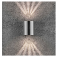 Vonkajšie nástenné LED Canto 2, 10 cm, ušľachtilá