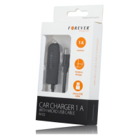 Auto nabíjačka Forever micro USB 1A čierna M02