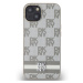 DKNY PU Leather Checkered Pattern and Stripe Apple iPhone 14 DKHCP14SPCPTSSE Beige