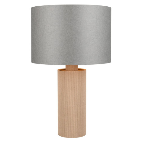 Sivo-béžová stolová lampa (výška 48 cm) Canio – Trio