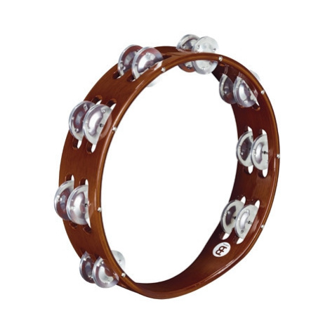 Meinl TA2A-AB Traditional Wood Tambourine 2 Rows Aluminium - African Brown