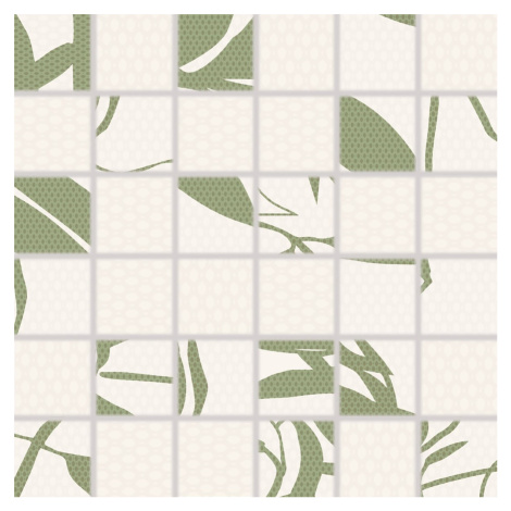 Mozaika Rako Lint zelená 30x30 cm mat / lesk WDM06678.1