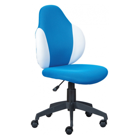 Detská otočná stolička na kolieskach zuri - modrá/biela