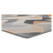 Oranžovo-sivý koberec Universal Gladys Abstract, 140 x 200 cm