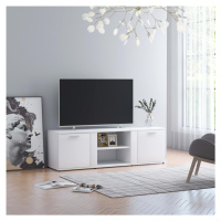 vidaXL TV skrinka, biela 120x34x37 cm, drevotrieska