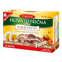 TEREZIA Hliva ustricovitá + Reishi s rakytníkovým olejom Forte 60 kapsúl