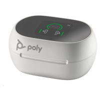 Poly Voyager Free 60+ bluetooth headset, BT700 USB-A adaptér, dotykové nabíjacie púzdro, biela