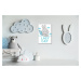 Impresi Obraz Blue and grey bunny - 60 x 90 cm