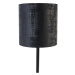 Moderná stolná lampa čierna s čiernym tienidlom 25 cm - Simplo