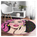 Ružový prateľný okrúhly koberec vhodný pre robotické vysávače ø 80 cm Comfort – Mila Home