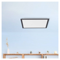 Stropné LED svetlo Flat, CCT, čierna, 45 x 45 cm