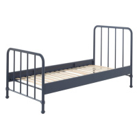 Tmavomodrá kovová detská posteľ 90x200 cm BRONXX – Vipack