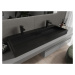 MEXEN - Ava umývadlo na dosku liaty mramor 2/O 120 x 46 cm, čierna 23011272