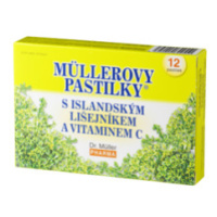 MÜLLEROVE PASTILKY s islandským lišajníkom a vitamínom C 12ks