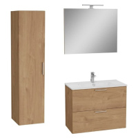 Kúpeľňová zostava s umývadlom 80 cm vrátane umývadlovej batérie, vtoku a sifónu VitrA Mia golden