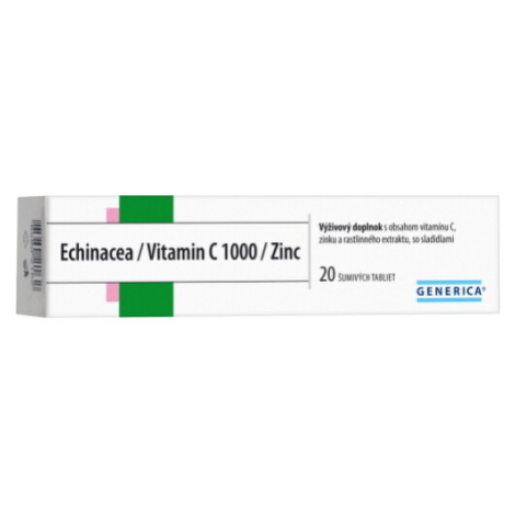 GENERICA Echinacea/Vitamin C 1000/Zinc tbl eff 20