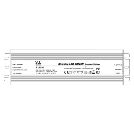 SLC budič CV 24 W 200 W PWM IP67 THE LIGHT GROUP