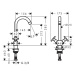 Hansgrohe Logis, drezová batéria kohútiková, chrómová, HAN-71285000