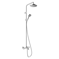 Hansgrohe Vernis Blend, sprchový set Showerpipe 200 s vaňovým termostatom, EcoSmart, chrómová, H