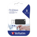 VERBATIM Flash Disk 8GB Store 'n' Go PinStripe, čierny