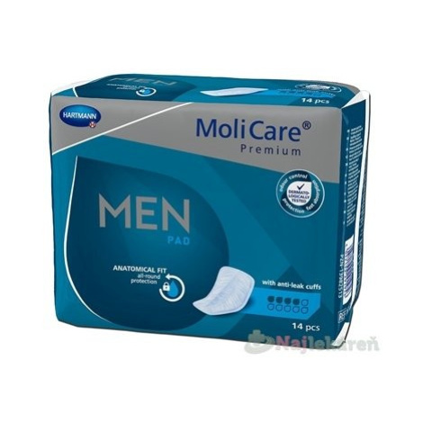 MoliCare Premium MEN PAD 4 kvapky inkontinenčné vložky pre mužov 14ks