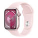 APPLE WATCH SERIES 9 GPS 41MM PINK ALUMINIUM CASE WITH LIGHT PINK SPORT BAND - M/L, MR943QC/A