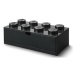 LEGO® stolný box 8 so zásuvkou čierna 316 x 158 x 113 mm