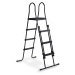 Schody k bazénu pool ladder Exit Toys pre výšku 108 - 122 cm kovový rám protišmykové čierne