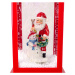 mamido Vianočné dekorácie lampáš lampa s Santa Claus 2v1 vianočné koledy svetlo