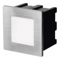 Orientačné/schodiskové LED vstavané svietidlo 80x80, 1,5W 3000K, IP65 (EMOS)