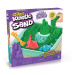 Kinetic Sand krabica s tekutým pieskom a podložkou zelená