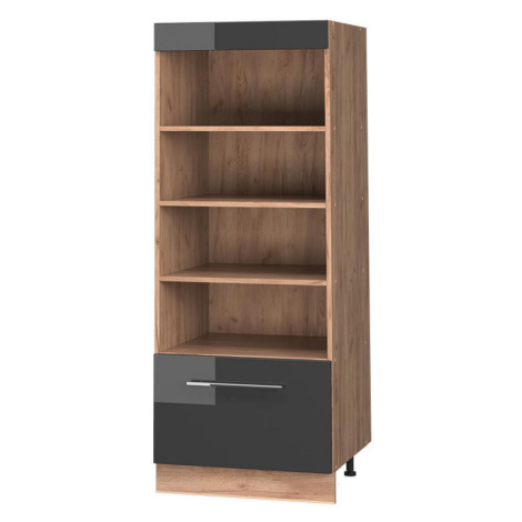 Vicco KUCHYNSKÝ REGÁL Fame-Line, Antracit vysoký lesk/Dub Goldkraft, 60 cm