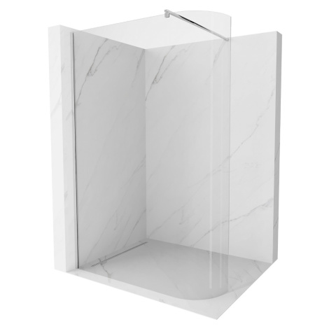 MEXEN/S - Kioto Sprchová zástena WALK-IN zaoblená 80 x 200, transparent 8 mm, chróm 800-080-101-