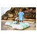 Zelená detská plážová osuška s kapucňou Sunnylife Monster, 3-6 rokov