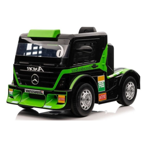 mamido  Detský elektrický kamión Mercedes Axor LCD zelený