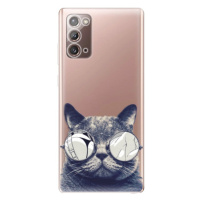 Odolné silikónové puzdro iSaprio - Crazy Cat 01 - Samsung Galaxy Note 20