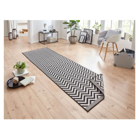 Kusový koberec Twin Supreme 103433 Palma black creme – na ven i na doma - 200x290 cm NORTHRUGS -