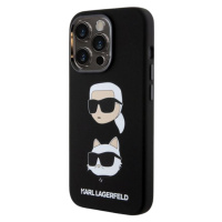 Silikónové puzdro Karl Lagerfeld na Apple iPhone 15 Pro KLHCP15LSDHKCNK Liquid Silicone Karl and
