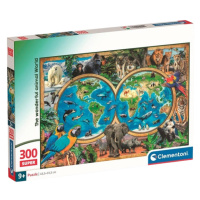 Puzzle 300 Úžasný svet zvierat