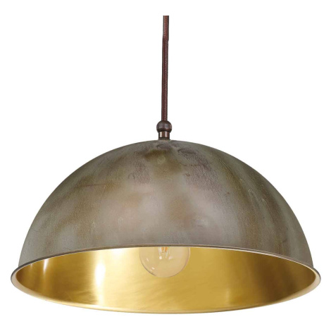 Závesná lampa Circle zlatá/starožitná mosadz Ø20cm Moretti