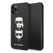 Kryt Karl Lagerfeld iPhone 11 Pro 5,8" black hardcase Saffiano Karl&Choupette Head (KLHCN58SAKIC