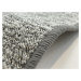 Kusový koberec Alassio šedý čtverec - 400x400 cm Vopi koberce