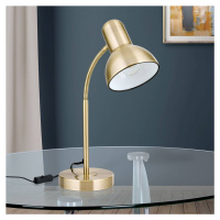 Lampa na písací stôl Nemo, flexibilná, mosadz